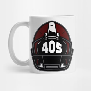 Retro Football Helmet 405 Area Code Norman Oklahoma Football Mug